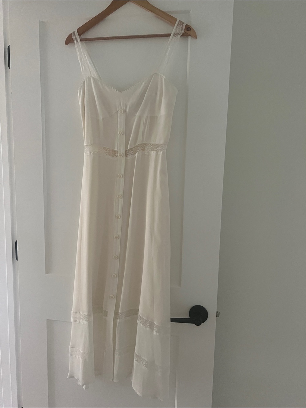 Reformation Wynton Dress Ivory - Picture 3 of 5